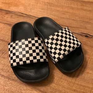 Vans checkered slides sandals